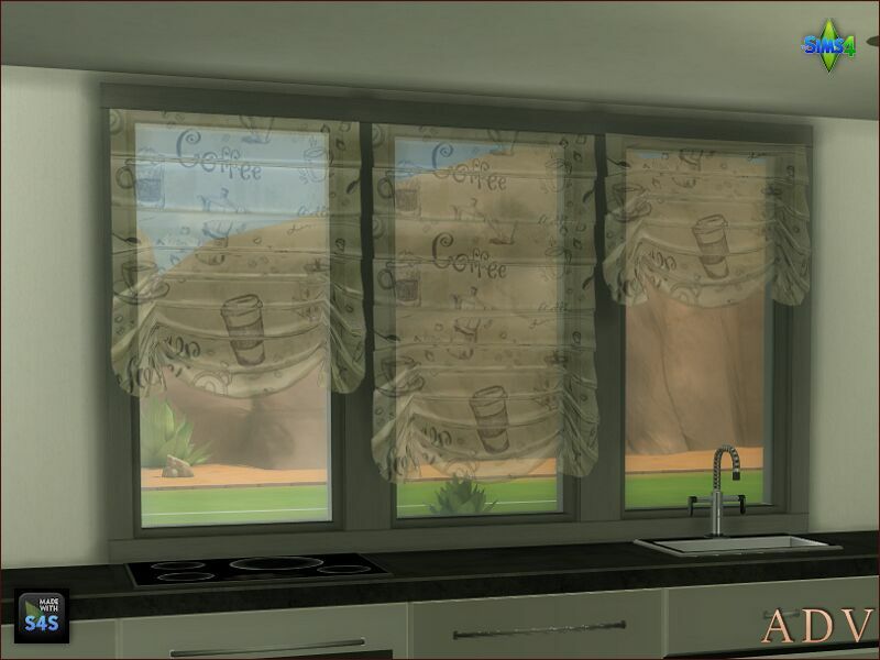 sims 4 cc kitchen curtains 7