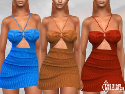 Knit Anna Dresses By Saliwa Sims 4 CC