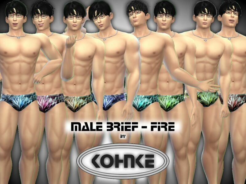 Kohnke Male Brief Fire By Chkohnke Sims 4 CC