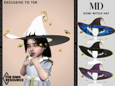 Komi Witch HAT Toddler By Mydarling20 Sims 4 CC