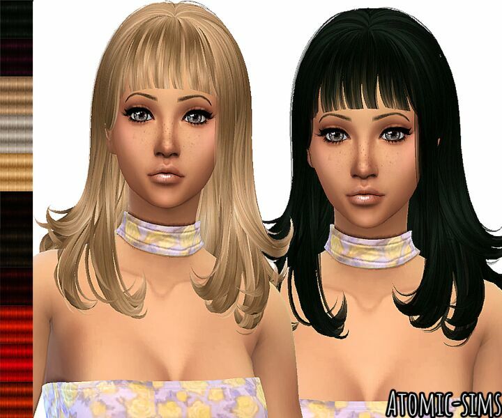 Kotehoksims Hair 72 SIM Hair Retexture (Mesh Needed) By Atomic-Sims Sims 4 CC