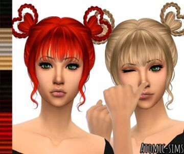 Kotehoksims Hair 78 Sweet Healing Hair Retexture By Atomic-Sims Sims 4 CC