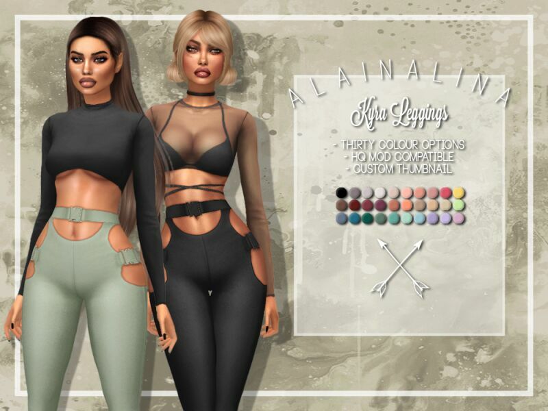 Kyra Leggings By Alainalina Sims 4 CC