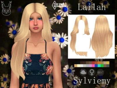 Lailah Hairstyle By Sylviemy Sims 4 CC