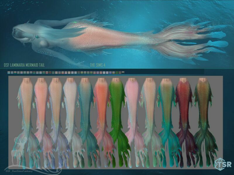 sims 4 cc laminaria mermaid tail by dansimsfantasy 2