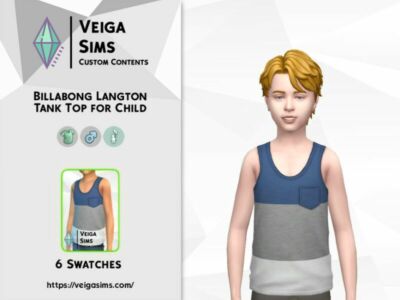 Langton Tank Tops For Child Sims 4 CC