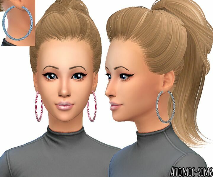 Lapink Striped Hoops Conversion By Atomic-Sims Sims 4 CC