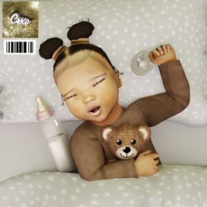 Laya Buns Infant Hair Sims 4 CC