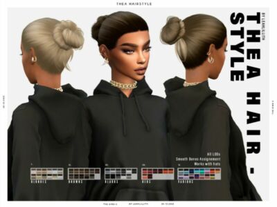 Leahlillith Thea Hairstyle Sims 4 CC