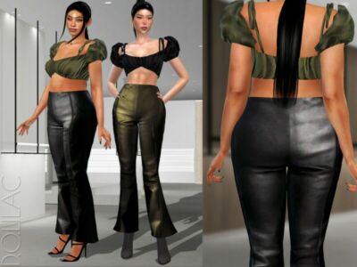 Leather Pants [SET] DO308 Sims 4 CC