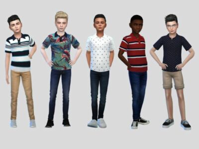 Leisure Polo Shirts By Mclaynesims Sims 4 CC