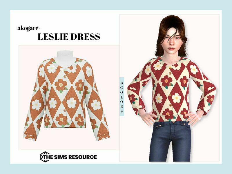 Leslie TOP Sims 4 CC