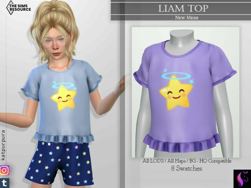 Liam TOP By Katpurpura Sims 4 CC