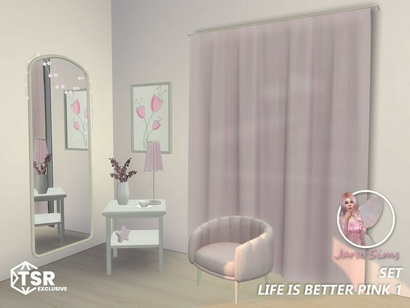 Life IS Better Pink 1 Sims 4 CC