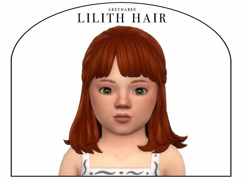 Lilith Hair (Toddler) By Arethabee Sims 4 CC