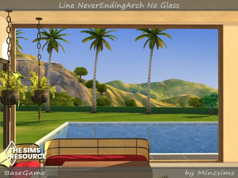 sims 4 cc line neverendingarch no glass by mincsims 2