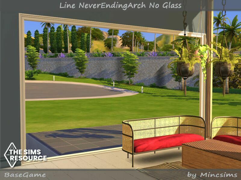 sims 4 cc line neverendingarch no glass by mincsims 3