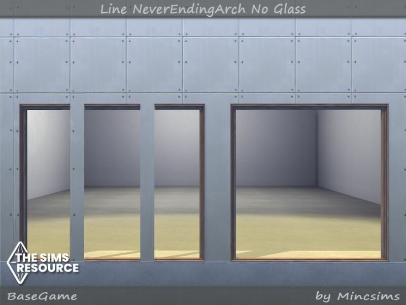 sims 4 cc line neverendingarch no glass by mincsims 4