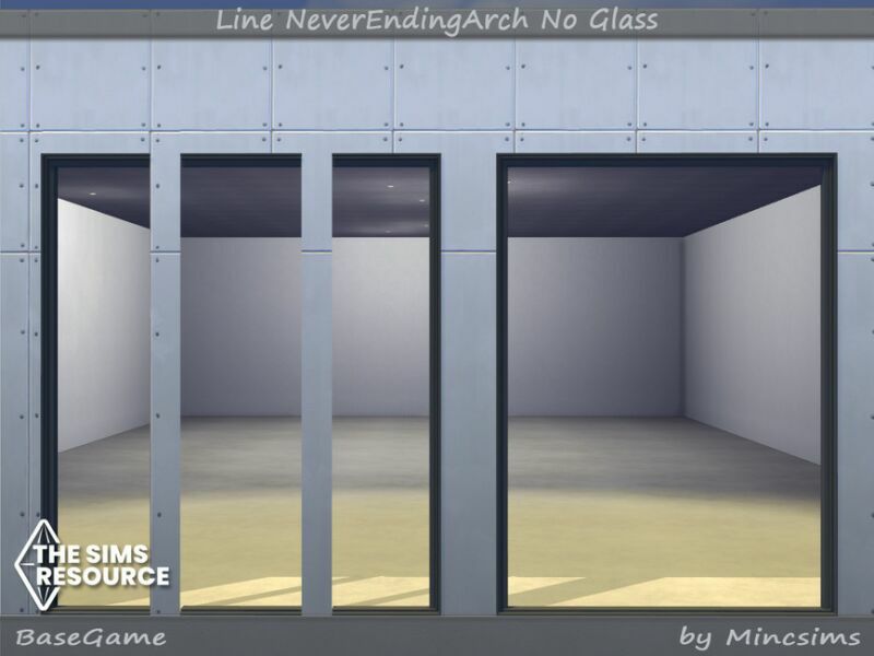 sims 4 cc line neverendingarch no glass by mincsims 5