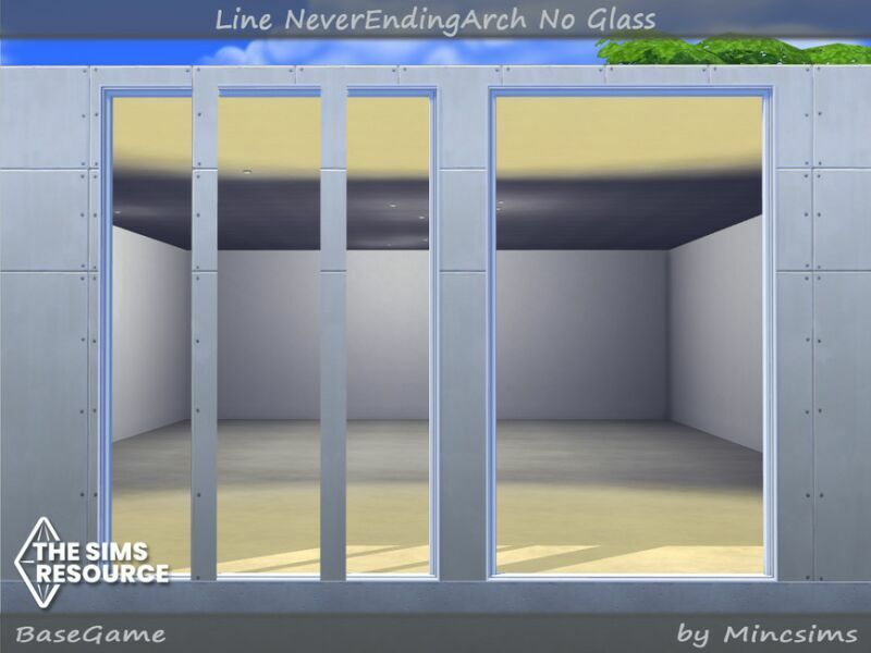 sims 4 cc line neverendingarch no glass by mincsims 6