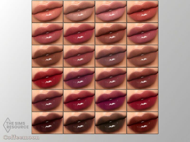 sims 4 cc lip gloss n13 by coffeemoon 2