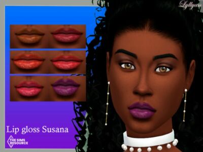 LIP Gloss Susana By Lyllyan Sims 4 CC