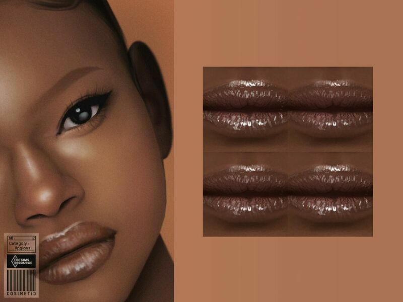 Lipgloss | N2 By Cosimetic Sims 4 CC