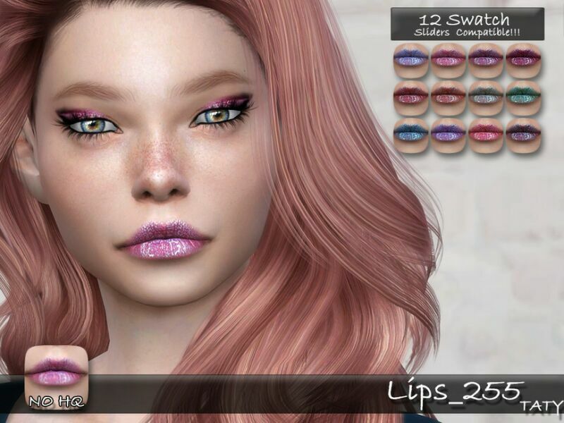 Lips_255 By Tatygagg Sims 4 CC