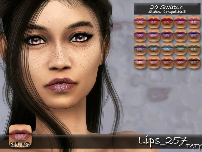 Lips_257 By Tatygagg Sims 4 CC