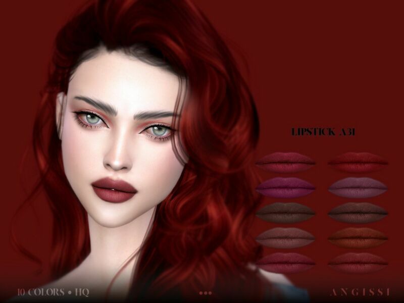 Lipstick-A31 By Angissi Sims 4 CC