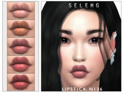 Lipstick N136 By Seleng Sims 4 CC