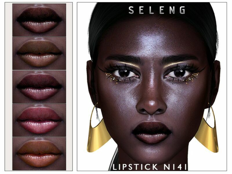 Lipstick N141 By Seleng Sims 4 CC