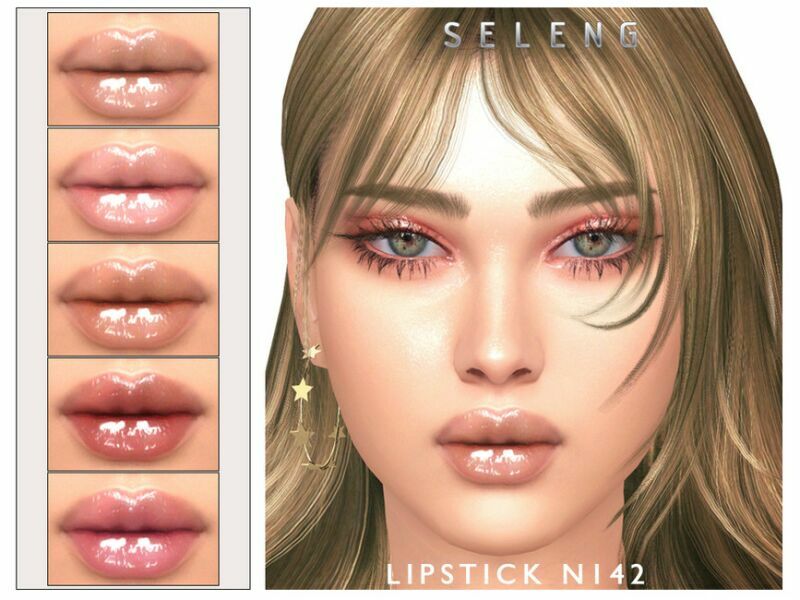 Lipstick N142 By Seleng Sims 4 CC