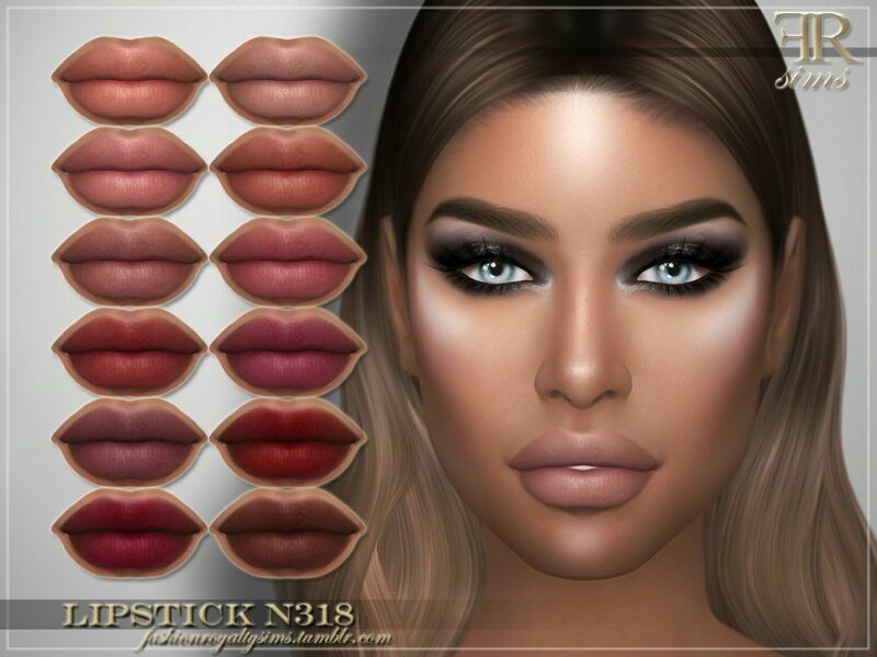 Lipstick N318 By Fashionroyaltysims Sims 4 CC