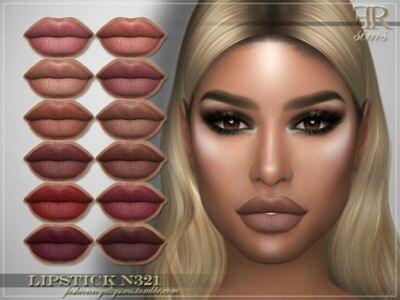 Lipstick N321 By Fashionroyaltysims Sims 4 CC