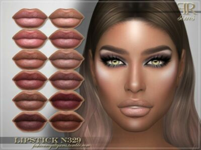 Lipstick N329 By Fashionroyaltysims Sims 4 CC