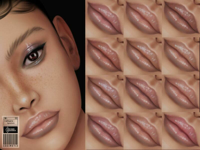 Lipstick | N55 By Cosimetic Sims 4 CC