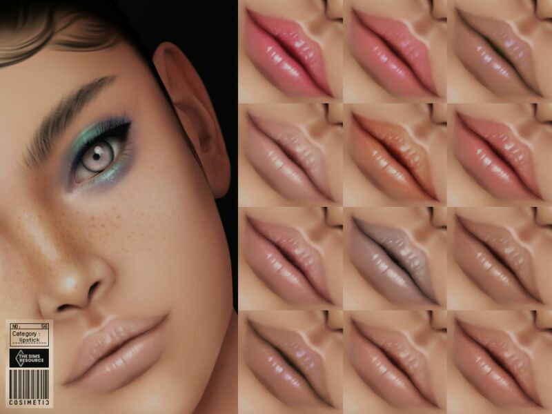 Lipstick | N56 By Cosimetic Sims 4 CC