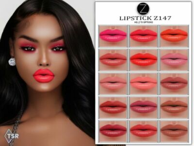 Lipstick Z147 By Zenx Sims 4 CC