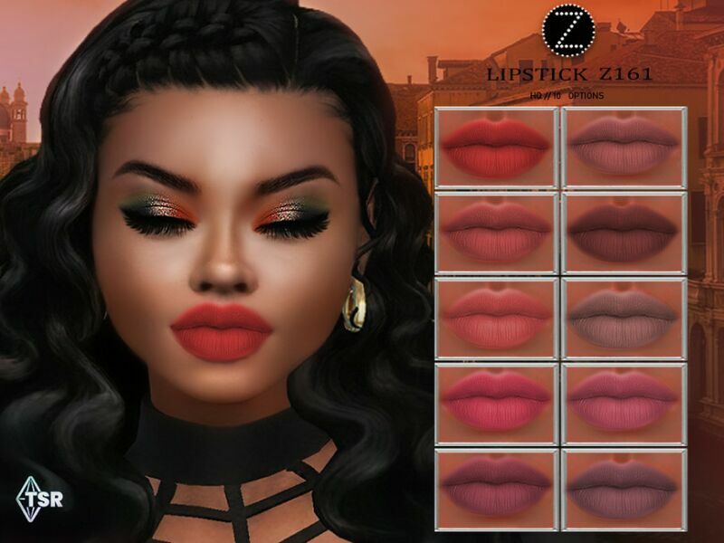 Lipstick Z161 By Zenx Sims 4 CC