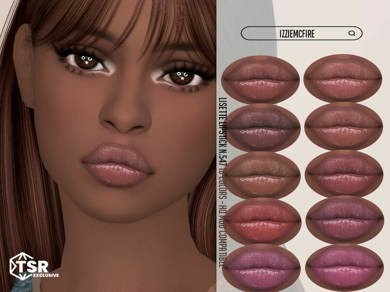 Lisette Lipstick N.547 Sims 4 CC