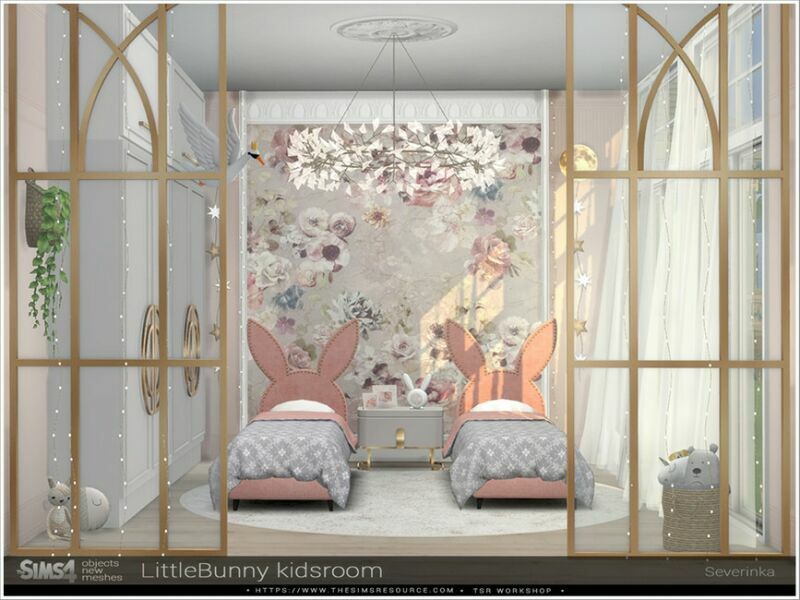 Little Bunny Kidsroom By Severinka_ Sims 4 CC