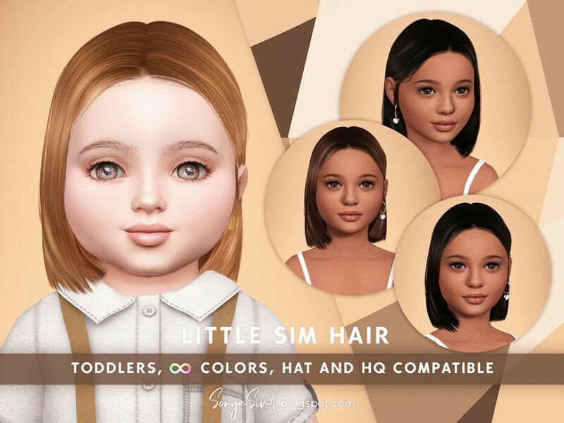 Little SIM Hair Toddlers By Sonyasimscc Sims 4 CC