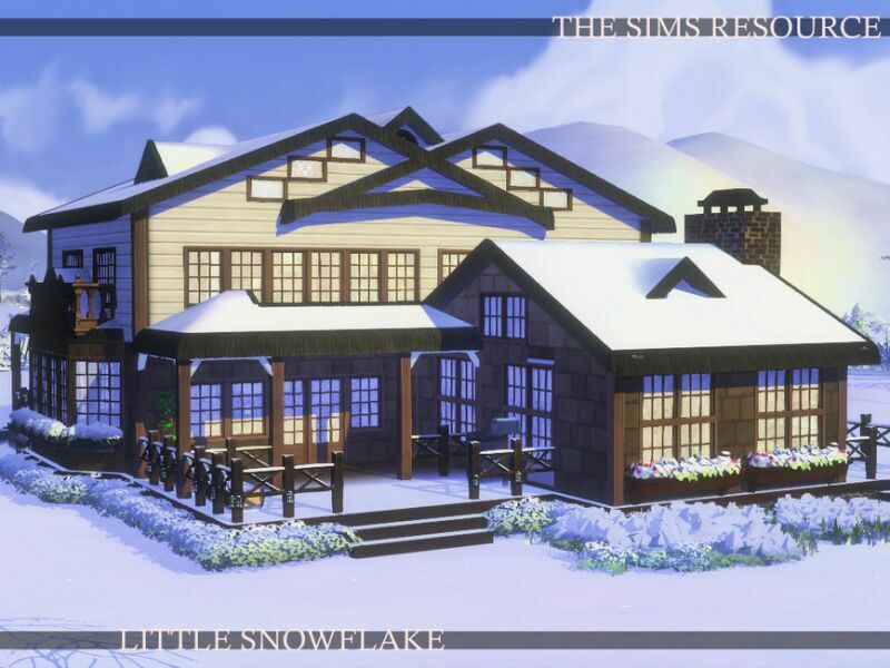 Little Snowflake Family House | Nocc By Simzmora Sims 4 CC