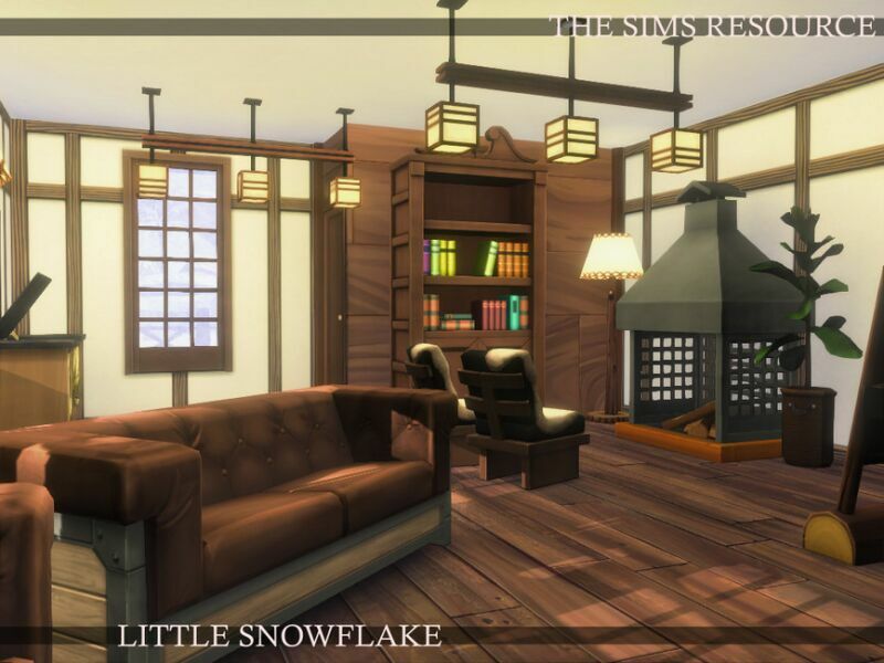 sims 4 cc little snowflake family house nocc by simzmora 3