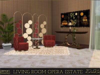 Living Room Opera Estate By Diana Sims 4 CC