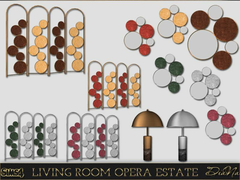 sims 4 cc living room opera estate by diana 3