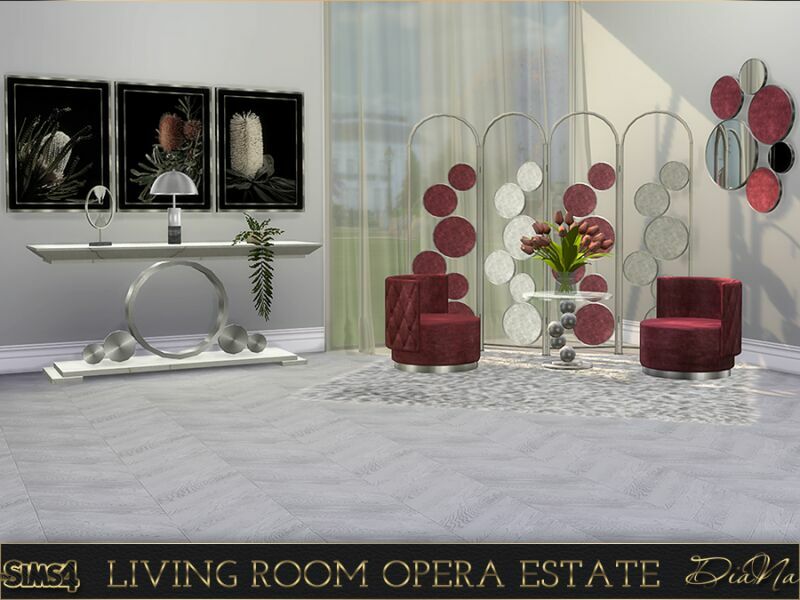 sims 4 cc living room opera estate by diana 5