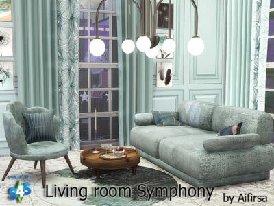 Living Room Symphony By Aifirsa Sims 4 CC