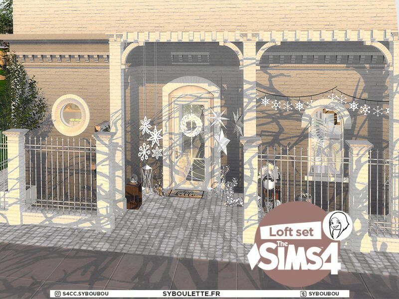 sims 4 cc loft set by syboulette 5